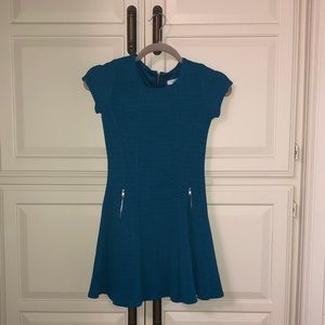Girls size medium teal formal dress